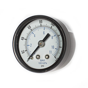1 ½” Gauge (black bezel) 1/8” Back Connection Glass Lens (PSB1501)