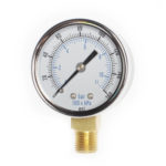 2” Premium Gauge (chrome bezel) 1/4” Bottom Connection (SAD2012)