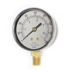 2 ½” Premium Gauge (chrome bezel) 1/4” Bottom Connection (SAD2512)