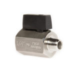 Miniature Stainless Steel Ball Valves - Male/ Female 1/4" NPT