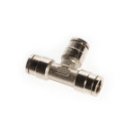 Union Tee - Nickel Plated Brass