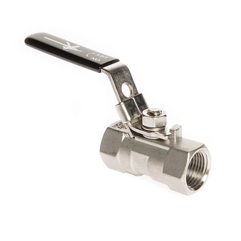 1 Piece Stainless Steel Ball Valve with Locking Handle – Royal Fluid