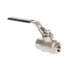 2 Piece Stainless Steel Ball Valve with Locking Handle