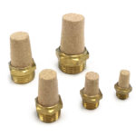 Sintered Bronze Short Thread NPT Mini Silencer (economy)
